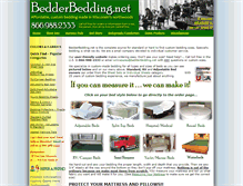Tablet Screenshot of bedderbedding.net